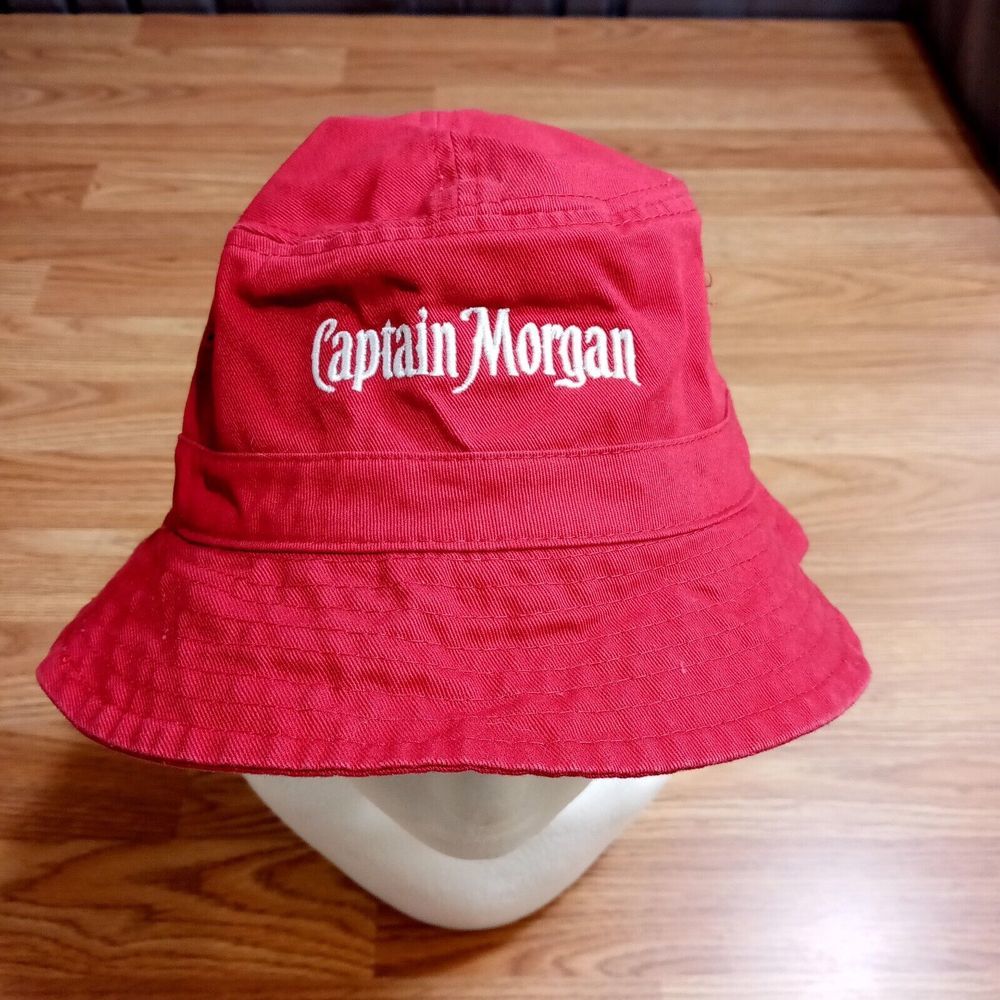 Captain Morgan Bucket Hat Red Size S/M Port Authority